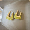 Wholesale Titanium Steel Geometric Earrings Elegant Simple High Grade Electroplated