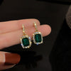 Wholesale Titanium Steel Geometric Earrings Elegant Simple High Grade Electroplated