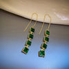 Wholesale Titanium Steel Geometric Earrings Elegant Simple High Grade Electroplated