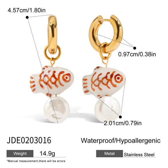 Wholesale Titanium Steel Geometric Earrings For Women Electroplated Light Luxury Jewelry
