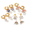 Wholesale Titanium Steel Geometric Earrings For Women Electroplated Light Luxury Jewelry
