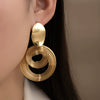 Wholesale Titanium Steel Geometric Earrings For Women Electroplated Simple Style