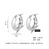 Wholesale Titanium Steel Geometric Earrings With Electroplating For Women Antiallergy And Stylish