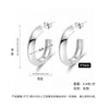Wholesale Titanium Steel Geometric Earrings With Electroplating For Women Antiallergy And Stylish