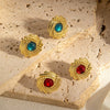 Wholesale Titanium Steel Geometric Earrings With Electroplating Retro And Fashionable For Women