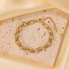 Wholesale Titanium Steel Geometric Electroplated Chain Necklace And Bracelet Jewelry For Women
