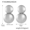 Wholesale Titanium Steel Geometric Electroplated Exaggerated Women's Earrings