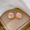 Wholesale Titanium Steel Geometric Electroplated Jewelry Set For Women Necklace Earrings Ring