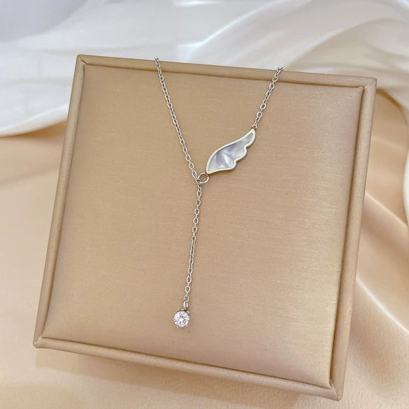 Wholesale Titanium Steel Geometric Electroplated Necklace Unisex