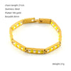 Wholesale 316L Stainless Steel Geometric Electroplated Women's Bracelet Jewelry