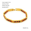 Wholesale 316L Stainless Steel Geometric Electroplated Women's Bracelet Jewelry