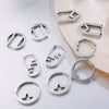 Wholesale 316L Stainless Steel Geometric Electroplated Women's Fashion Retro Light Luxury Earrings