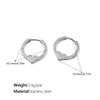 Wholesale 316L Stainless Steel Geometric Electroplated Women's Fashion Retro Light Luxury Earrings