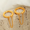 Wholesale 316L Stainless Steel Geometric Fashion Ear Bone Clip For Women With Electroplating Design