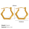 Wholesale 316L Stainless Steel Geometric Fashion Electroplated Women's Earrings