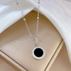Wholesale Titanium Steel Geometric Fashion Necklace With Electroplating Treatment For Women