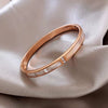 Wholesale Titanium Steel Geometric Fritillaria Buckle Bracelet For Women With Real Gold Plating And Electroplating Process