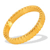 Wholesale 316L Stainless Steel Geometric Gear Ring Retro Niche Design Electroplated Simple Style Nonfading For Women