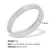 Wholesale 316L Stainless Steel Geometric Gear Ring Retro Niche Design Electroplated Simple Style Nonfading For Women
