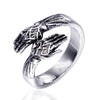 Wholesale Titanium Steel Geometric Handmade Palm Ring For Men And Unisex