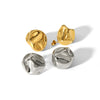 Wholesale Titanium Steel Geometric Irregular Spherical Earrings Electroplated Fashion Style