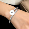 Wholesale Titanium Steel Geometric Light Luxury Style Vacuum Electroplated And Polished Clasp Bracelet