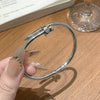 Wholesale Titanium Steel Geometric Light Luxury Style Vacuum Electroplated And Polished Clasp Bracelet