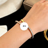 Wholesale Titanium Steel Geometric Light Luxury Style Vacuum Electroplated And Polished Clasp Bracelet