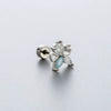 Wholesale Titanium Steel Geometric Little Fresh Style Zirconia Earrings For Women