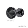 Wholesale Titanium Steel Geometric Men's Earrings Simple Style