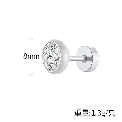 Wholesale Titanium Steel Geometric Men's Earrings Simple Style