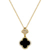 Wholesale Titanium Steel Geometric Micro Inlaid Minimalist Women's Necklace Earrings Set With Electroplating
