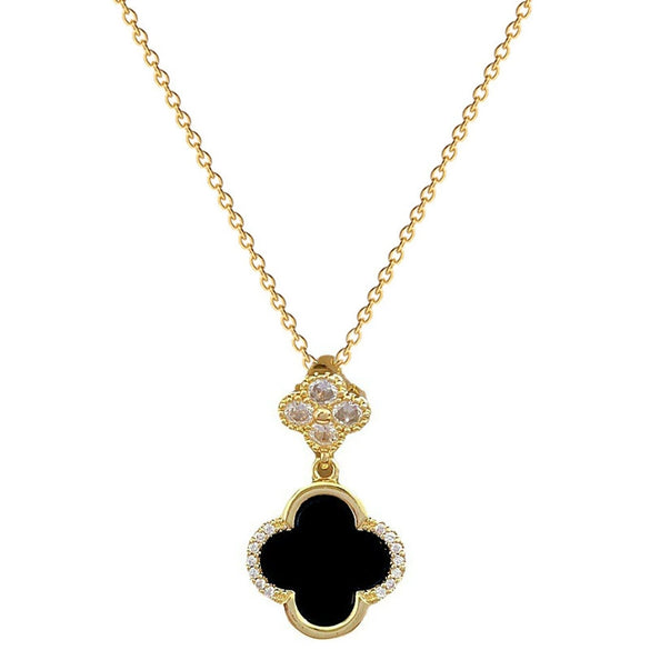 Wholesale Titanium Steel Geometric Micro Inlaid Minimalist Women's Necklace Earrings Set With Electroplating