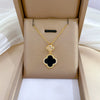 Wholesale Titanium Steel Geometric Micro Inlaid Minimalist Women's Necklace Earrings Set With Electroplating