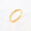 Wholesale Titanium Steel Geometric Multicut Flower Stacked Ring For Women Electroplated No Fading