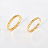 Wholesale Titanium Steel Geometric Multicut Flower Stacked Ring For Women Electroplated No Fading