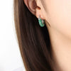Wholesale 316L Stainless Steel Geometric Oil Drop Earrings For Women Electroplated Jewelry