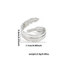 Wholesale Titanium Steel Geometric Open Face Ring With Electroplating Letters Numbers And Text Pattern For Women