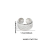Wholesale Titanium Steel Geometric Open Face Ring With Electroplating Letters Numbers And Text Pattern For Women