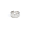 Wholesale Titanium Steel Geometric Open Face Ring With Electroplating Letters Numbers And Text Pattern For Women
