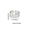 Wholesale Titanium Steel Geometric Open Face Ring With Electroplating Letters Numbers And Text Pattern For Women