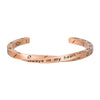 Wholesale Titanium Steel Geometric Open Green Zircon Electroplated Bracelet For Women