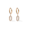 Wholesale Titanium Steel Geometric Oring Hoop Earrings For Women Electroplated Minimalist Design