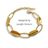Wholesale Titanium Steel Geometric Oval Bracelet With Ins Style And Electroplating Treatment