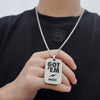 Wholesale Titanium Steel Geometric Pattern Cuban Chain And Pearl Chain Necklace For Men And Women
