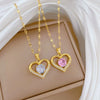Wholesale Titanium Steel Geometric Pattern Microinlaid Diamond Clavicle Necklace For Women Cartoon Style