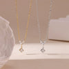 Wholesale Titanium Steel Geometric Pendant Necklace Electroplated O Word Chain For Women