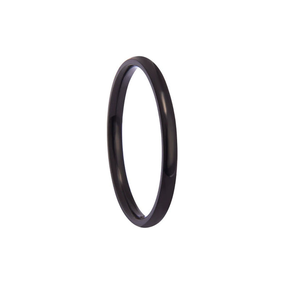 Wholesale Titanium Steel Geometric Polished Fingertip Tail Ring For Couples And Women