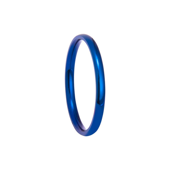 Wholesale Titanium Steel Geometric Polished Fingertip Tail Ring For Couples And Women