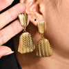 Wholesale Titanium Steel Geometric Retro Light Luxury Irregular Women's Earrings Electroplated Jewelry